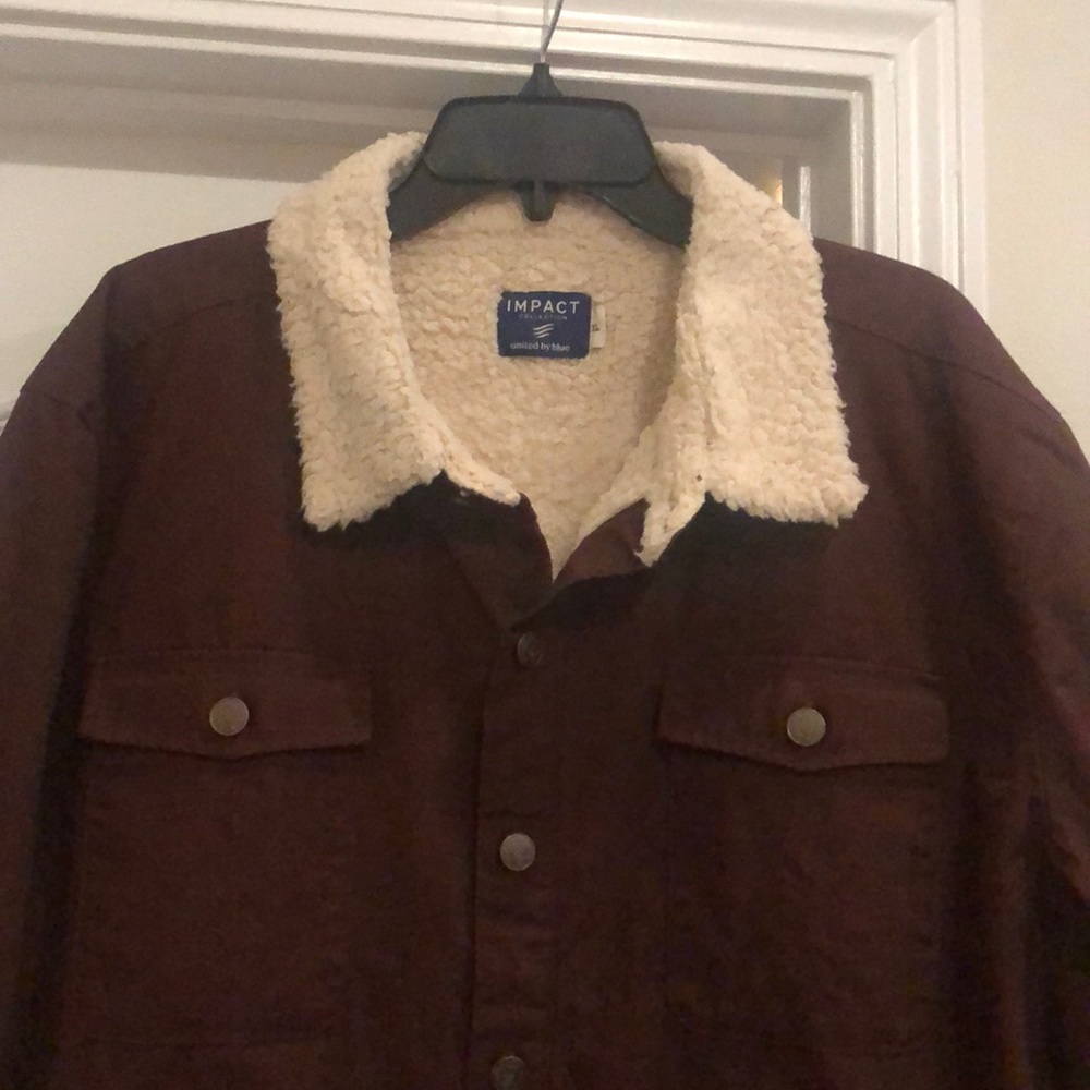 Chocolate fully lined jacket